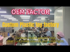 Customized plastic toys that emit light and sound