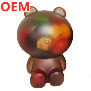 Customization OEM Design Cartoon Popcorn Bucket Plastic 3d Cartoon Popcorn Bucket