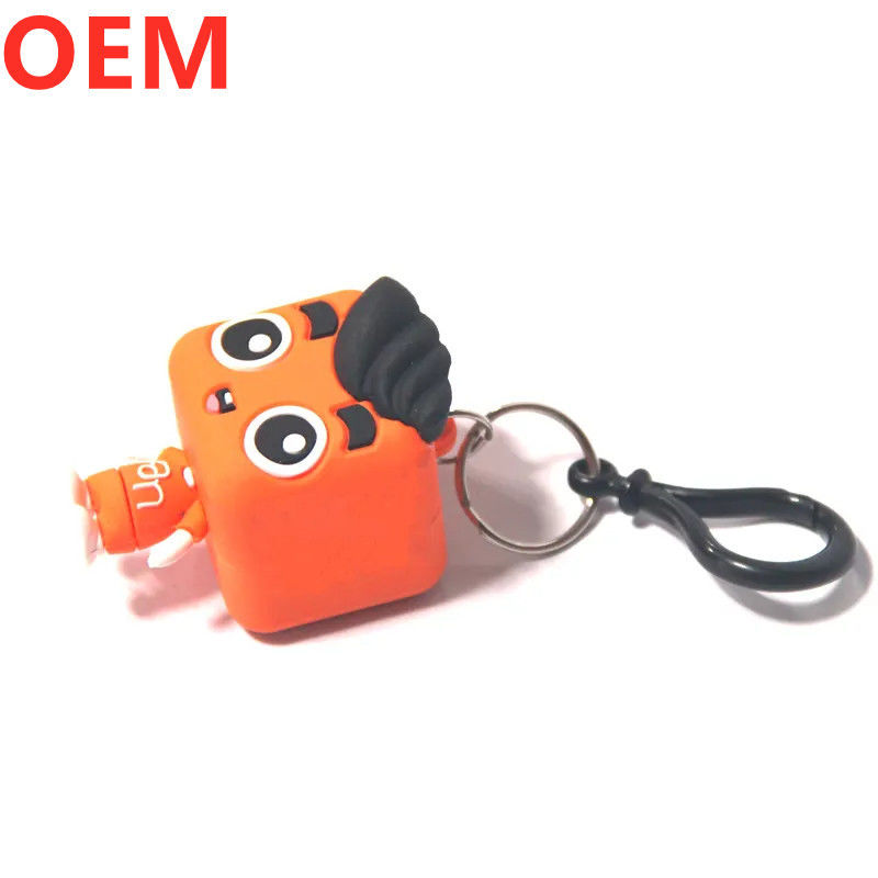 Custom 3d Plastic Creative Cartoon Key Ring Keychain OEM Factory Wholesale Plastic Cartoon Keychain