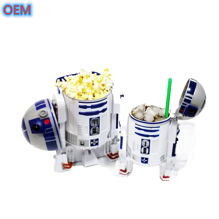 Factory Custom Reusable Plastic Popcorn Container Bucket OEM Design 3d Popcorn Bucket