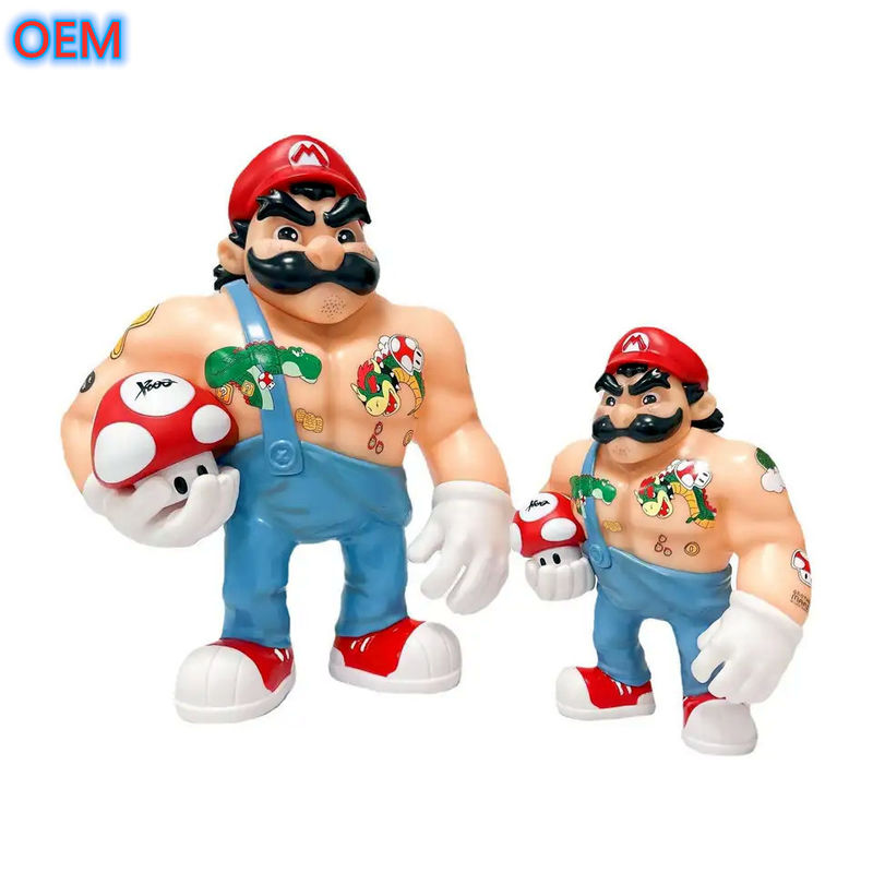 Custom 3d Plastic Cartoon Animal Anime Figures Toys OEM Design PVC Plastic Figures Toys