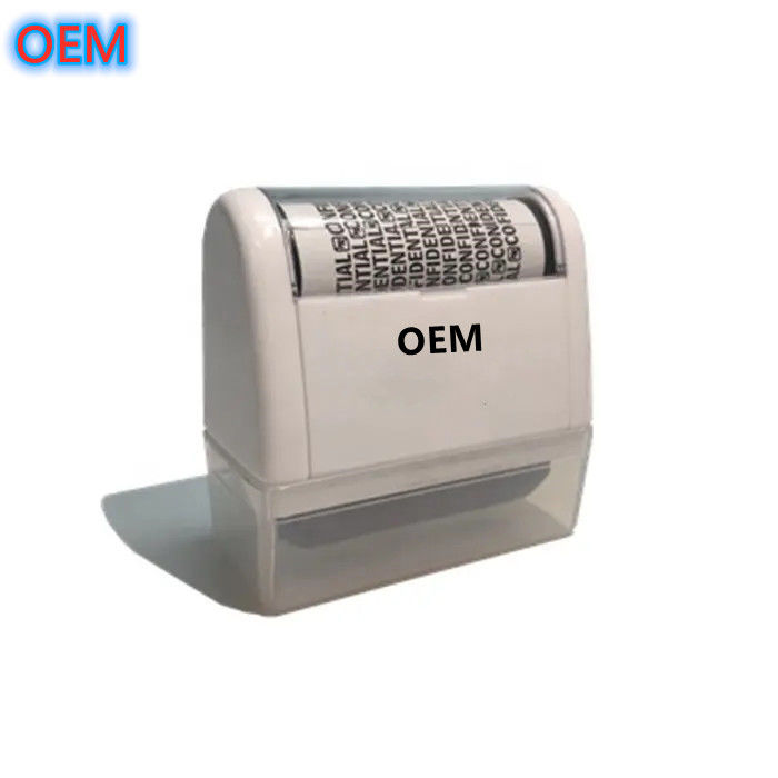 Custom Office ID Guard Pre-Inked Roller Stamp OEM Design Identity Theft Protection Roller Stamp