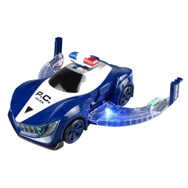 360 Rotation Electric Police Car Vehicle LED Music Kids Educational Toys Children Gift Birthday Present
