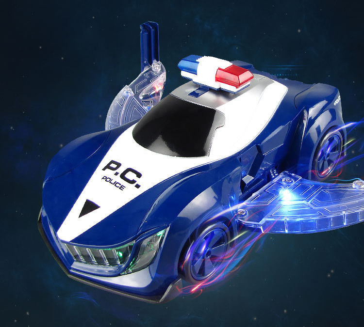 360 Rotation Electric Police Car Vehicle LED Music Kids Educational Toys Children Gift Birthday Present