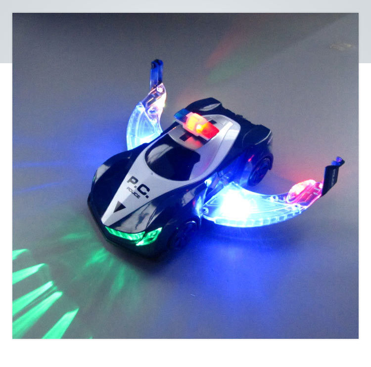 360 Rotation Electric Police Car Vehicle LED Music Kids Educational Toys Children Gift Birthday Present