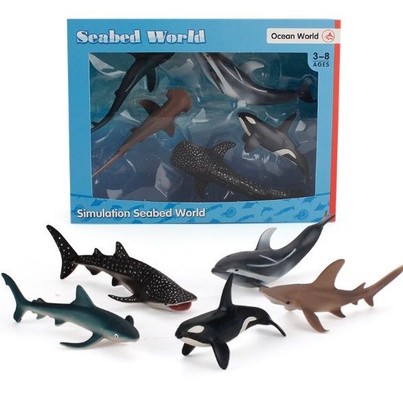 OEM factory custom Simulation Sea Life Animals Model Kit Action Figures Miniature Education