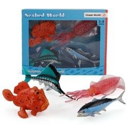 OEM factory custom Simulation Sea Life Animals Model Kit Action Figures Miniature Education