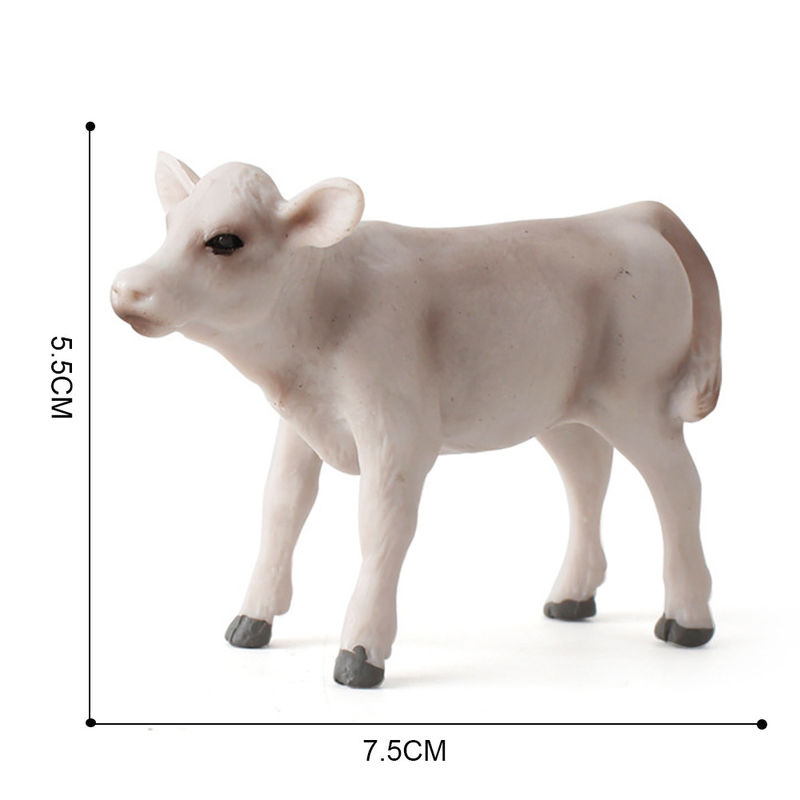 Custom Zoo Farm Fun Toys Model Cow Action Figure Simulated Animal Figurine Plastic Models
