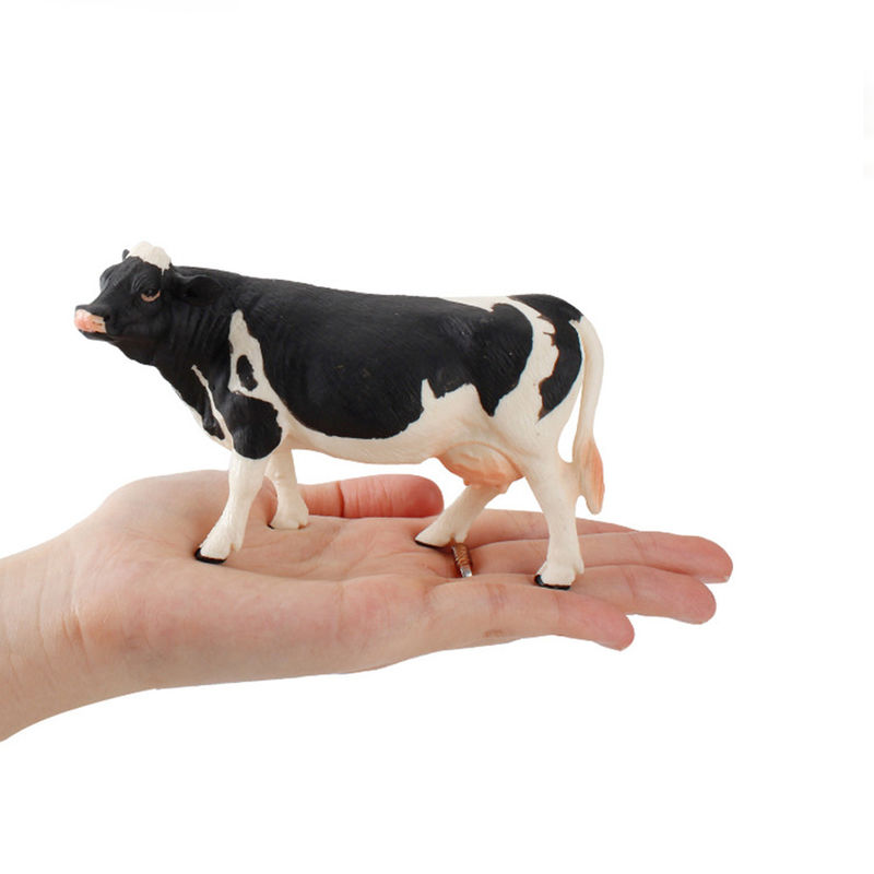 Custom Zoo Farm Fun Toys Model Cow Action Figure Simulated Animal Figurine Plastic Models