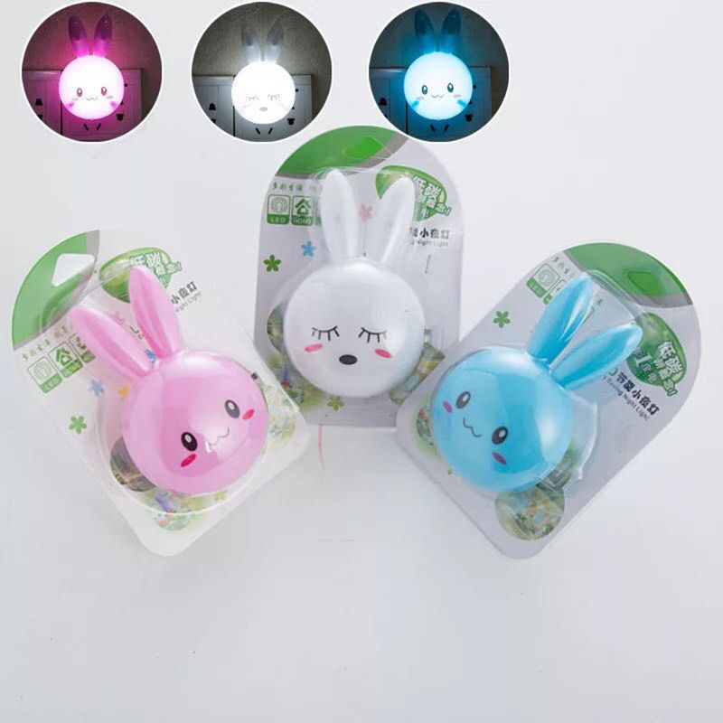 Toy manufacturer custom LED Rabbit Night Lamp Switch ON/OFF Wall Light Bedside Lamp