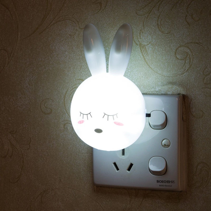 Toy manufacturer custom LED Rabbit Night Lamp Switch ON/OFF Wall Light Bedside Lamp