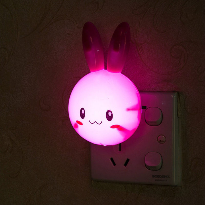 Toy manufacturer custom LED Rabbit Night Lamp Switch ON/OFF Wall Light Bedside Lamp