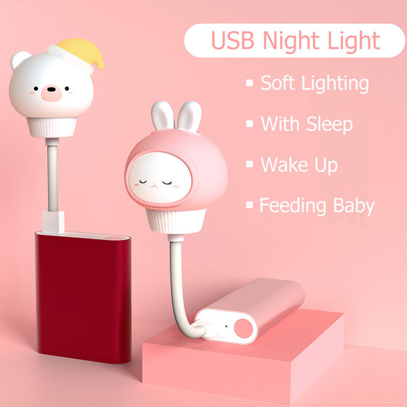 FACTORY custom Toy Lamp PVC Vinyl LED Light Up Toys Cute Cartoon USB Night Lights