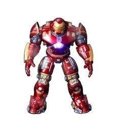 Custom Hero Man Joints Movable Dolls Mark With LED Light PVC Action Figure Toy