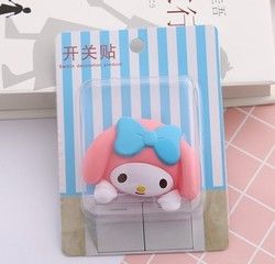 Kt Cat Cartoon Switch Cover Room Decor 3D On-Off Switch Sticker Switch Outlet Wall Sticker