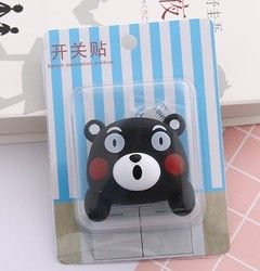Kt Cat Cartoon Switch Cover Room Decor 3D On-Off Switch Sticker Switch Outlet Wall Sticker