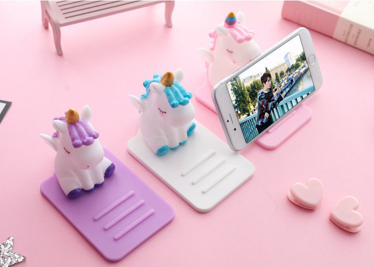 Cartoon Silicone Lazy Mobile Phone Holder Unicorn Car Desktop Multi-function Adjustable Bracket Non-slip Stand
