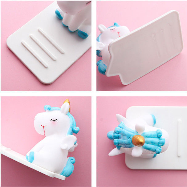 Cartoon Silicone Lazy Mobile Phone Holder Unicorn Car Desktop Multi-function Adjustable Bracket Non-slip Stand