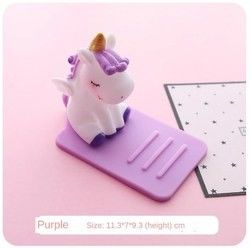 Cartoon Silicone Lazy Mobile Phone Holder Unicorn Car Desktop Multi-function Adjustable Bracket Non-slip Stand