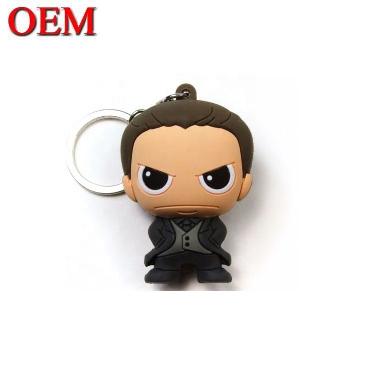 OEM Logo Soft PVC 3D Keychain Custom Animal Keychain Figure own design Key Chains