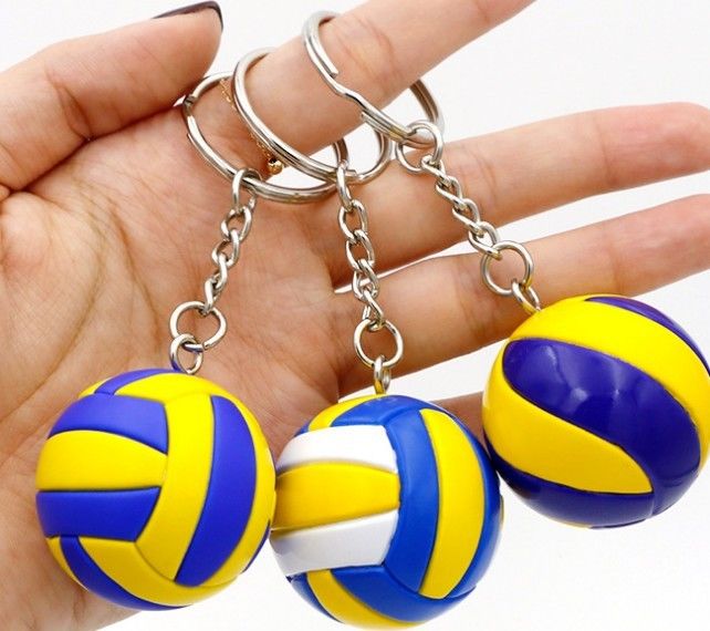FACTORY 3D Mini Ball Shape Keychain Make Your Own Design Pvc Keychain Custom