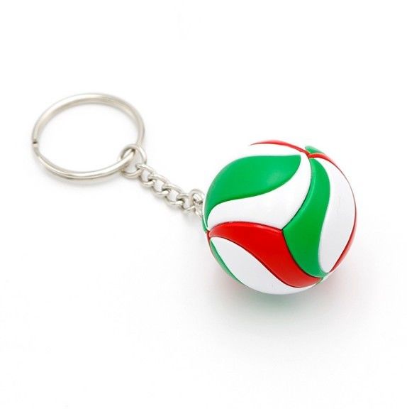 FACTORY 3D Mini Ball Shape Keychain Make Your Own Design Pvc Keychain Custom