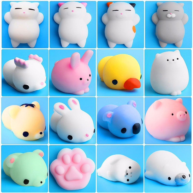 OEM factory custom Animal Antistress Slimy Squeeze Toys Funny Toys Mini Mochi Squishy toy