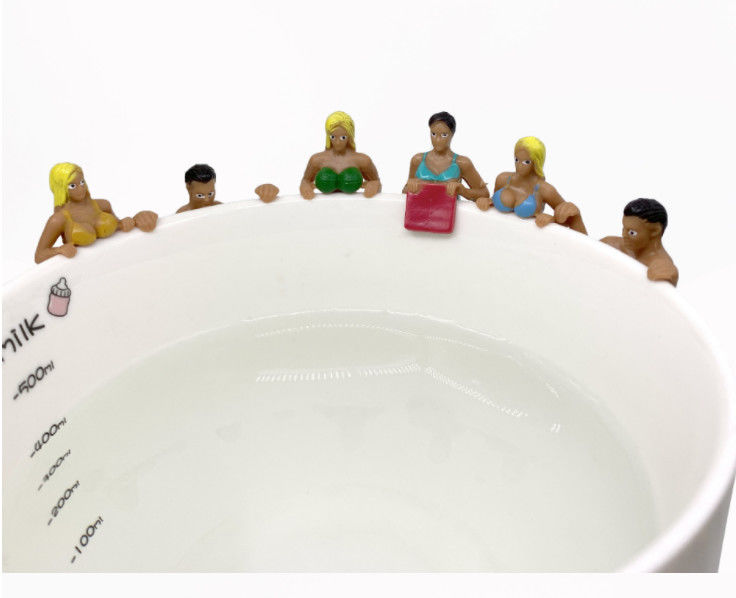 OEM Customized 3D New Cartoon Cup Decoration Doll Micro Landscape Cup Hanging Toy Figure