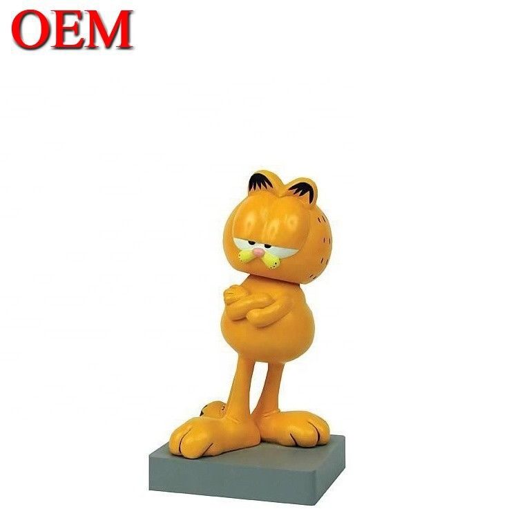Manufacturer OEM Plastic Lazy Cat Toy Figure Custom PVC 3D Anime Injection Art Vinyl Toys