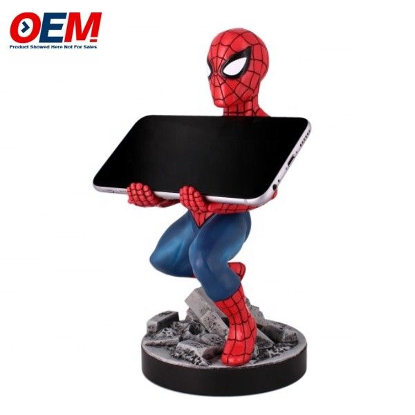 Spidman Mobile Phone Holder Made Desk Office Home Desktop Toy OEM PVC Phone Holder Figure