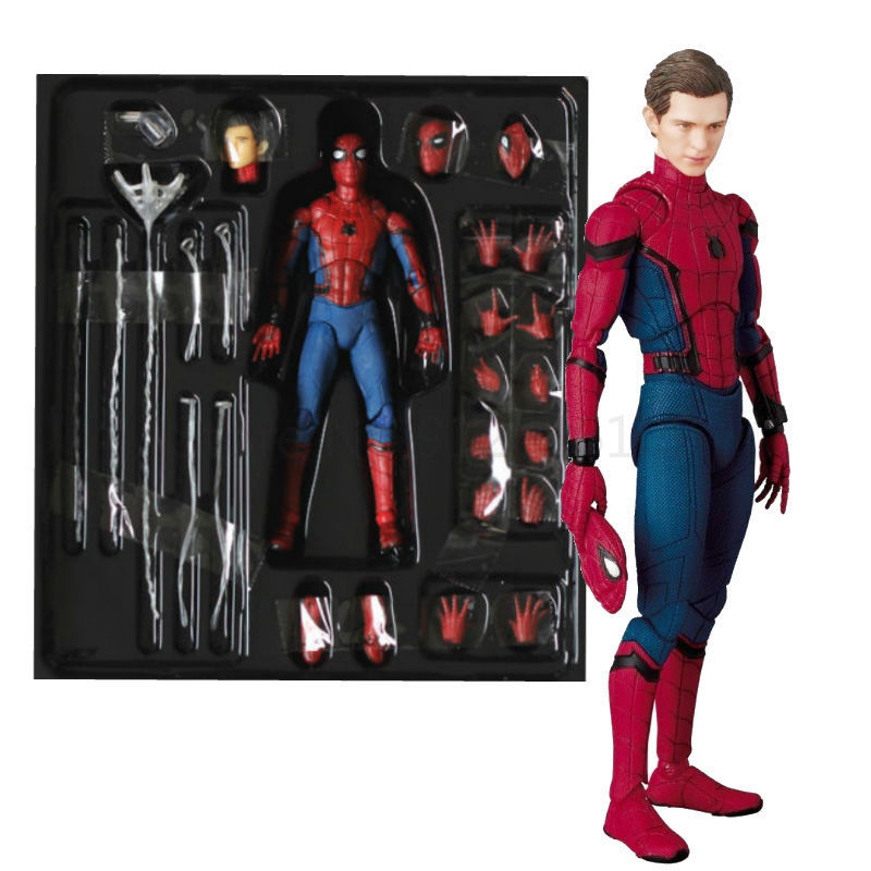 Custom High quality 15CM Spider Man Toys Tom Holland PVC Action Figure Spiderman Collection Toy with box