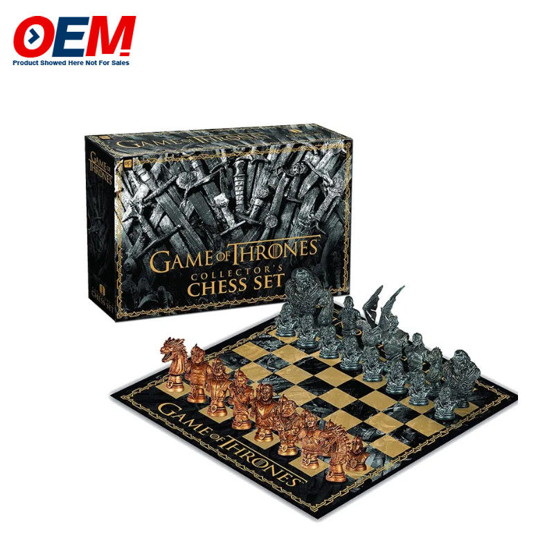 Customized PVC Plastic Character Chess Set OEM Figurines Chess Board Set Make Funny Chess Toy