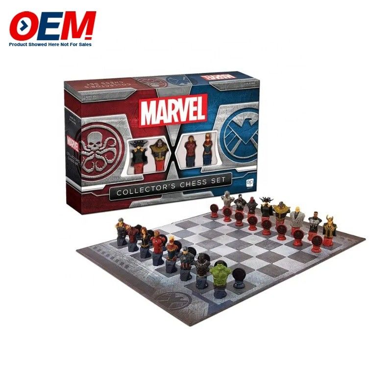 Customized plastic character figure table toys risk/chess/educational/business/drinking/ board game with box