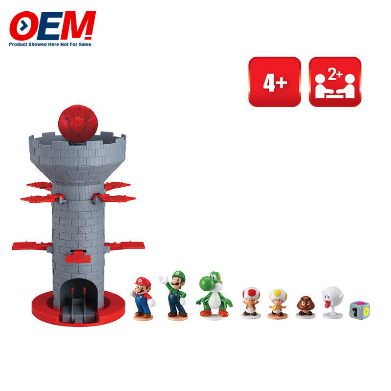 Games Teeth Super Mario Piranha Plant Escape Made Tabletop Action Game for Ages 4+ with 2 Collectible Super Mario Action Figures