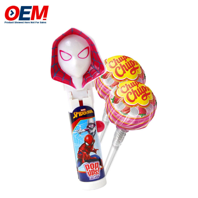 Pop-Up Lollipop Holder Case Made Plastic Candy Toy OEM Creative Lollipop Toy For Kid
