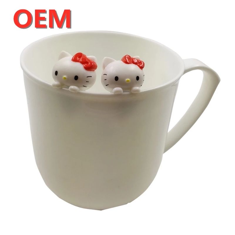 Custom figure toy manufacturer OEM Customized Kitty cat Mini Cup Cartoon Figure Toys  custom  your own design toy