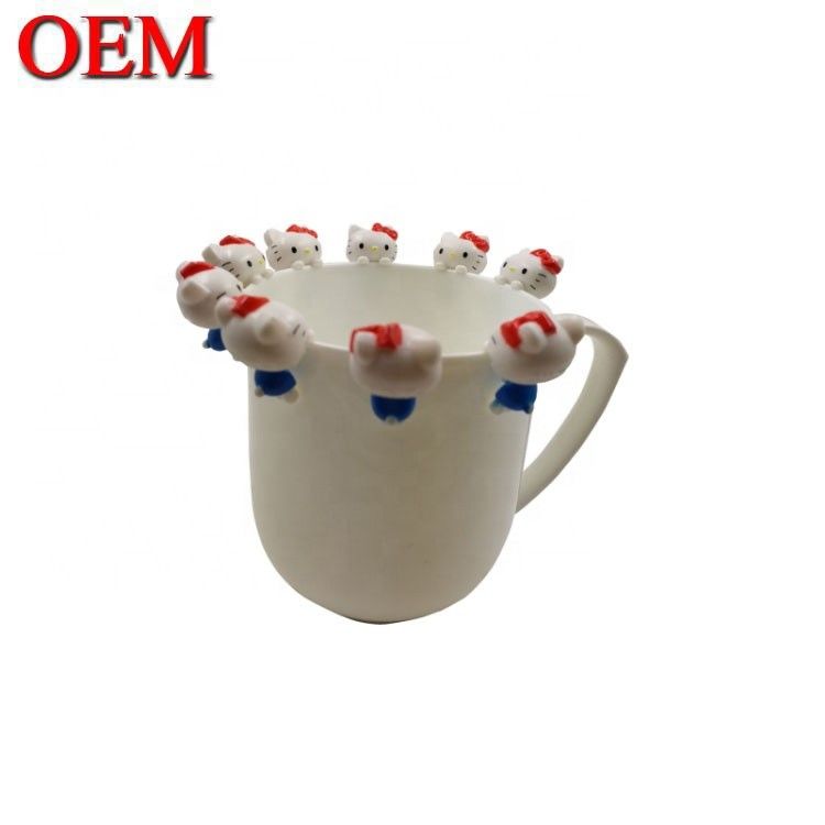 Custom figure toy manufacturer OEM Customized Kitty cat Mini Cup Cartoon Figure Toys  custom  your own design toy