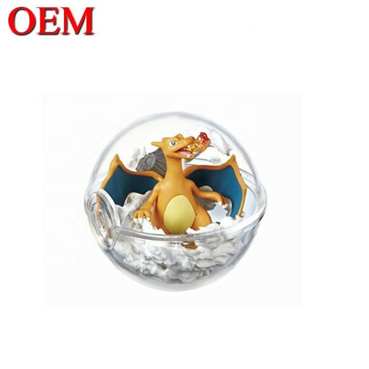 Custom Mini Cartoon Character Capsule Figure Egg Plastic Cute Toy Made PVC Toy Capsule