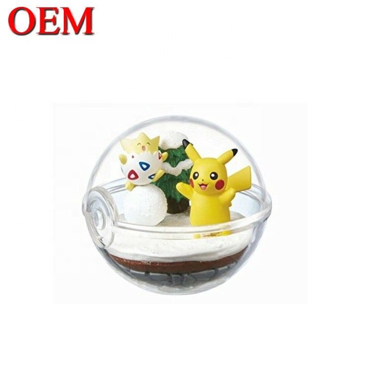 Custom Mini Cartoon Character Capsule Figure Egg Plastic Cute Toy Made PVC Toy Capsule