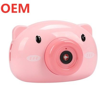OEM Customized 3D Cartoon Mini Hand Held Bubble Blowing Machine Portable Bubble Maker