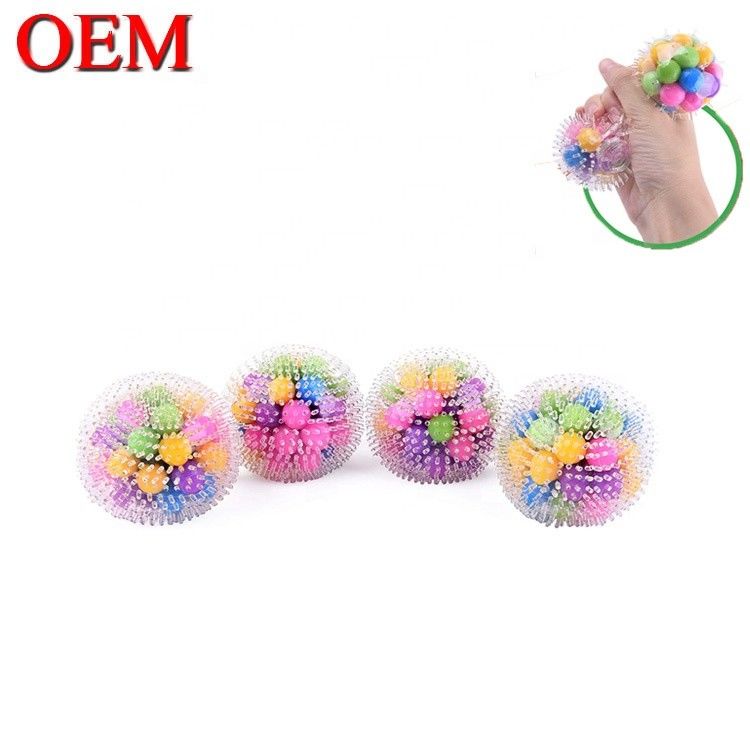 OEM Squishy Stress Balls Toy OEM Color Changing Gel Stress Ball Made TPR Silicone Toy For Kids