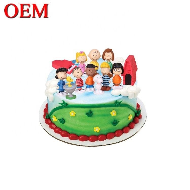 Customized Japan Classic Characters Birthday Cake Topper Set Oem Action Figure Cake Topper Factory