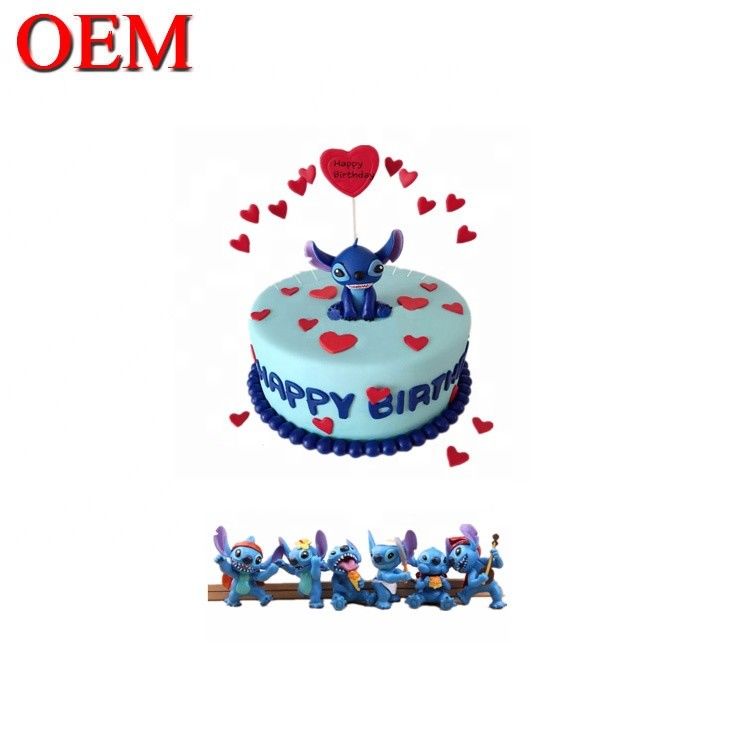 Customized Japan Classic Characters Birthday Cake Topper Set Oem Action Figure Cake Topper Factory