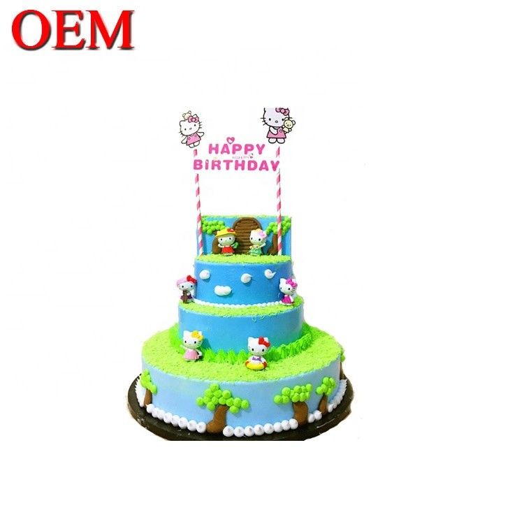 Customized Japan Classic Characters Birthday Cake Topper Set Oem Action Figure Cake Topper Factory