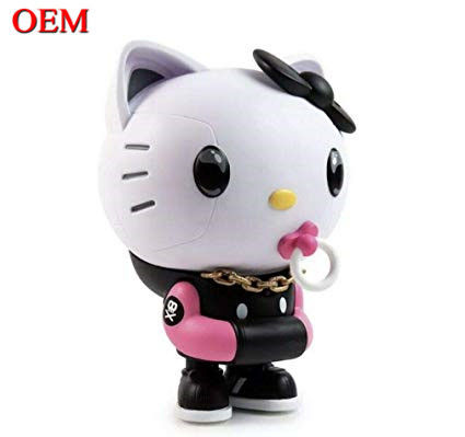 Custom OEM Made PVC Cute Mini Plastic Cartoon  Kitty cat Toy For Child Manufacturer
