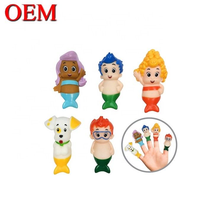 3D Plastic Figure Finger Puppet Toys OEM Hand Play Toy For Kid Custom Plastic Figure