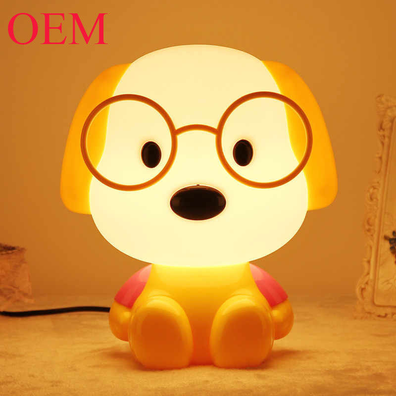 Animal Cartoon Dog Night Light Portable Home Decoration Table Lamp