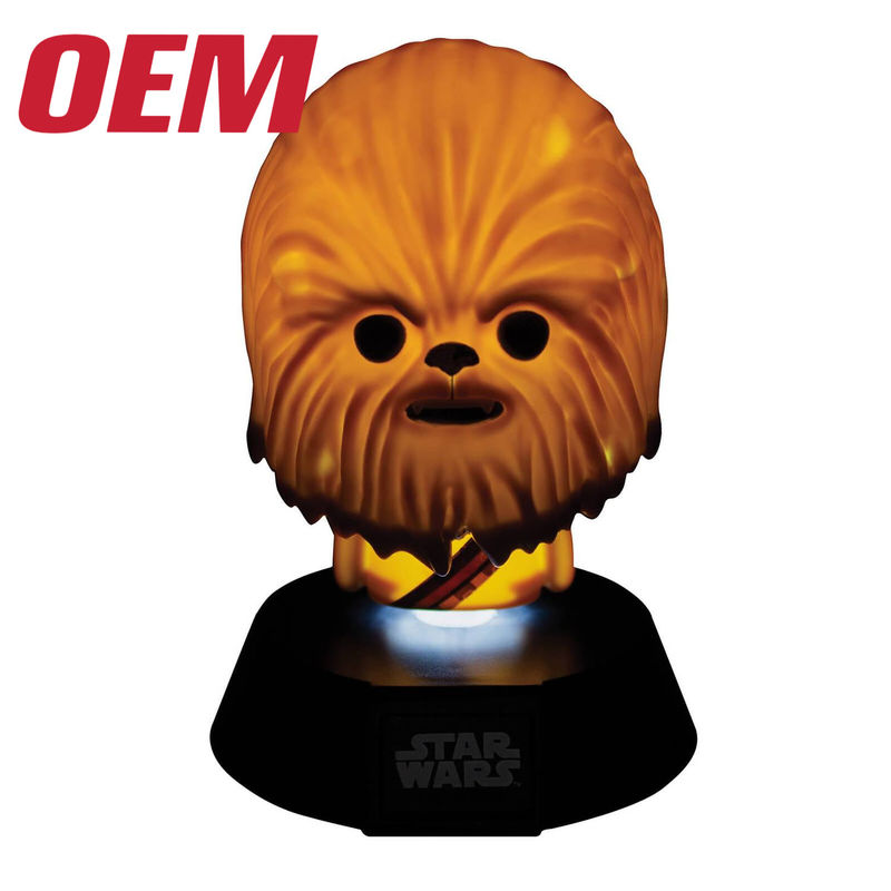 Customized LED Light-up Toys Ome Movie Character Toys Lamp Make Plastic Kids Toy Light With Music and Sound