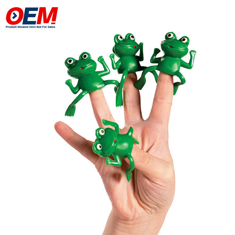 Customized Plastic Animal Dinosaur Finger Toys OEM Woodland Character Finger Puppets Made Silicone Kid Toy
