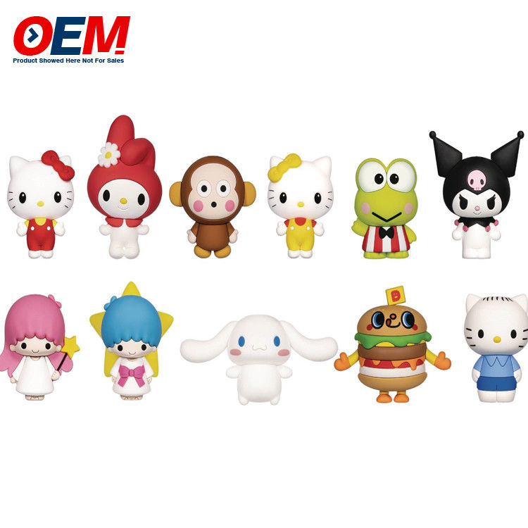 24pcs Calendar PVC Toys Figure OEM Plastic Cartoon Toy Make 5cm Height Plastic Toy